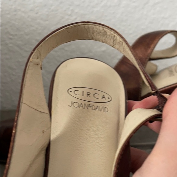 Circa Joan & David Brown Leather Heels 7.5M - Picture 10 of 11